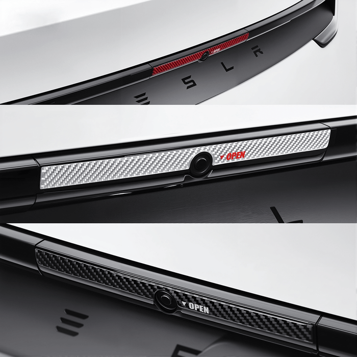 Model Y Juniper Rear Trunk Button Sticker | Flexible Urethane Carbon Fiber - Tesery Official Store