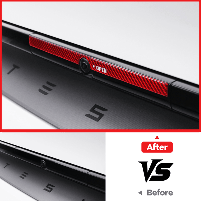 Model Y Juniper Rear Trunk Button Sticker | Flexible Urethane Carbon Fiber - Tesery Official Store