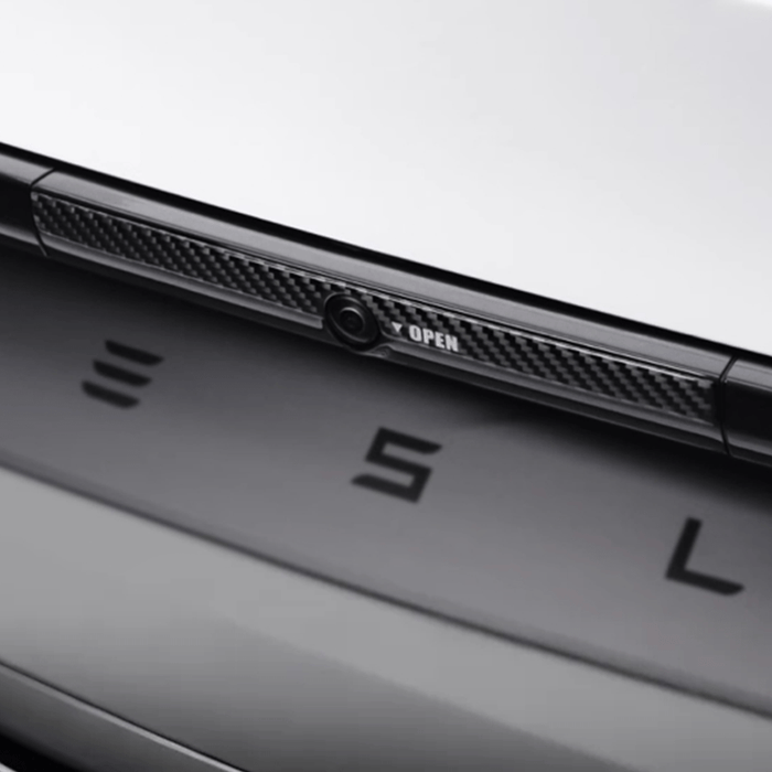 Model Y Juniper Rear Trunk Button Sticker | Flexible Urethane Carbon Fiber - Tesery Official Store