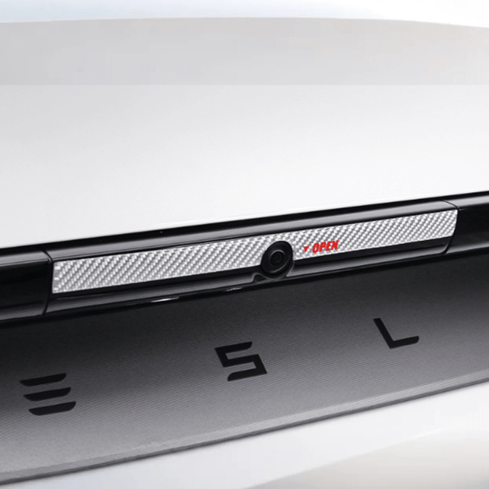 Model Y Juniper Rear Trunk Button Sticker | Flexible Urethane Carbon Fiber - Tesery Official Store