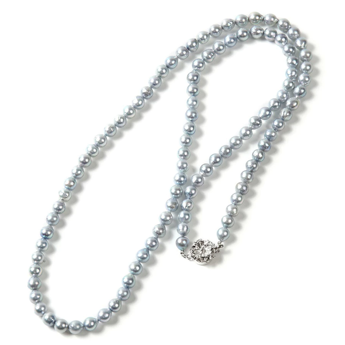 OKKO Akoya Baroque Seawater Japan Pearl Necklace - Women Luxury Natural Pendant, Wedding Engagement