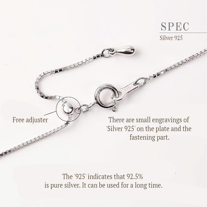 OKKO Akoya Seawater Japan Pearl Diamond Pendant Necklace - Women Silver 925 Wedding Engagement