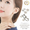 OKKO Akoya Seawater Japan Pearl K14 Gold Earrings - Women Luxury Small Ear Stud Earring Engagement