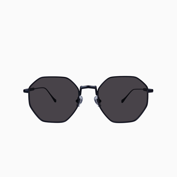 Matte Black Japanese Titanium / Black Lens
