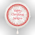 Personalised Candy Cane Frame Christmas Balloon (Not Inflated)