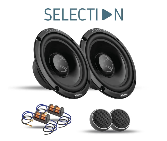 Phonocar 02097 Kit altoparlanti a 2 vie 90W Woofer 165mm(6,5'')+Tweeter+Crossover