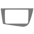 Phonocar 03217 Mascherina 2 DIN per Leon 05-15 specifica per VM077 VM103 e VM116 colore grigio - TechSoundSystem.com