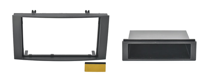 Phonocar 03376 Mascherina 1-2 DIN per VW Touareg 11- Multivan 03-11 Trasporter T5 04-11 colore nero