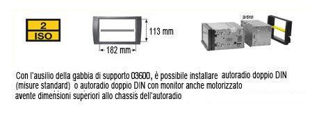 Phonocar 03406 Mascherina 2 DIN per Renault Megane II 03-08 colore nero - TechSoundSystem.com