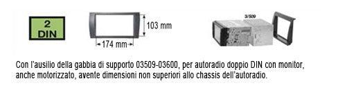 Phonocar 03446 Mascherina 2 DIN per Ford Mondeo 03-07 colore nero - TechSoundSystem.com