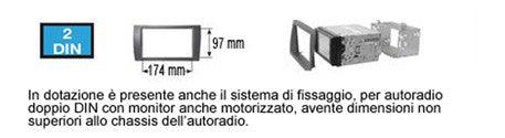 Kit fissaggio per autoradio 2 DIN Toyota Hilux -12 - TechSoundSystem.com