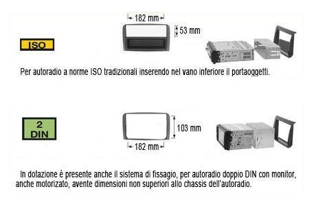 Phonocar 03606 Mascherina 1/2 Din per Mazda 5 12- colore nero - TechSoundSystem.com