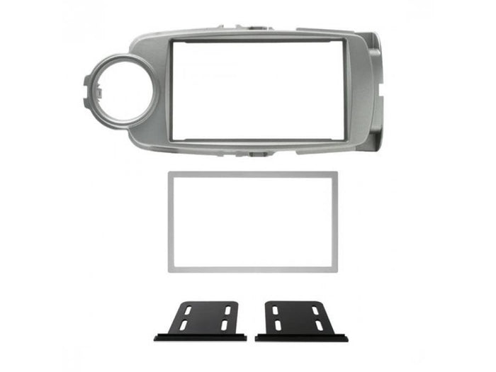 Phonocar 03632 Mascherina 2 Din per Toyota Yaris 12-15 colore grigio metallizzato - TechSoundSystem.com