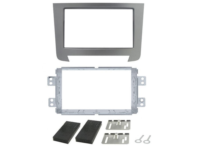 Phonocar 03649 Mascherina 2 Din per Ssangyong Rexton 13- colore grigio metallizzato - TechSoundSystem.com