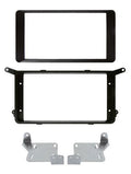 Phonocar 03651 Mascherina 2 Din per Citroen C4 Aircross 11- Mitsubishi ASX -14 Peugeot 4008 colore nero opaco - TechSoundSystem.com