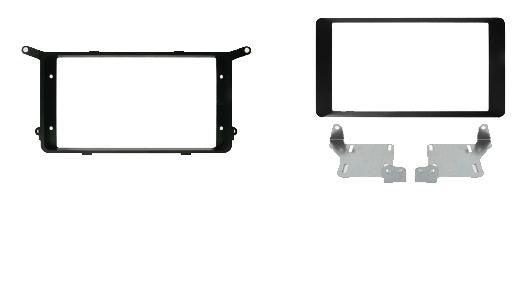 Phonocar 03652 Mascherina 2 Din per Citroen Aircross 11- Mitsubishi ASX -14 Peugeot 4008 colore nero lucido - TechSoundSystem.com