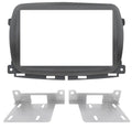 Phonocar 03748 Mascherina 2 Din per Fiat 500 16- colore nero lucido - TechSoundSystem.com