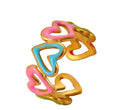 Pink and Blue Heart Ring