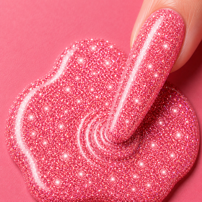 Pink Bubbly - The Disco Drip Reflective Glitter Collection - Drip Lab Nail Co.