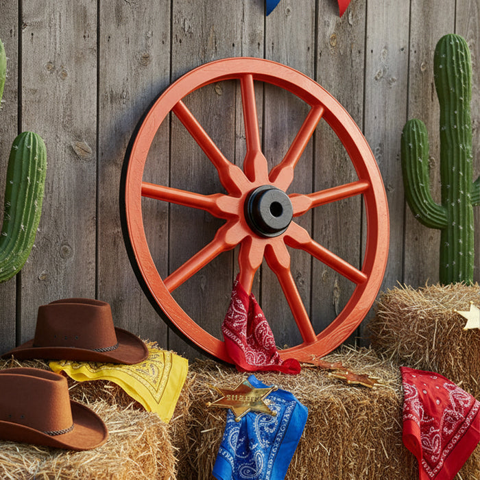 Plastic Wagon Wheels 23" - Pack of 2