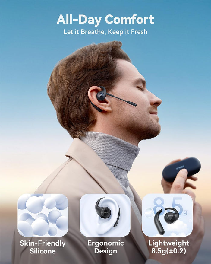 *Ready Stock* EMEET AirFlow | Open-Ear Comfort Optimized for Calls