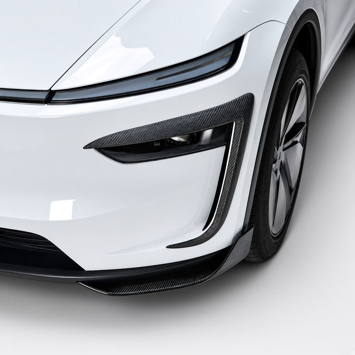 Real Carbon Fiber Front Bumper Corner Trim for Model Y Juniper / Model 3 Highland - Tesery Official Store