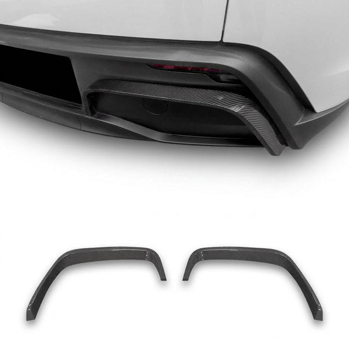Real Carbon Fiber Rear Diffuser Bumper Trim for Model Y Juniper - Tesery Official Store