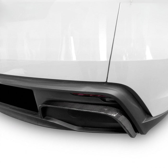 Real Carbon Fiber Rear Diffuser Bumper Trim for Model Y Juniper - Tesery Official Store