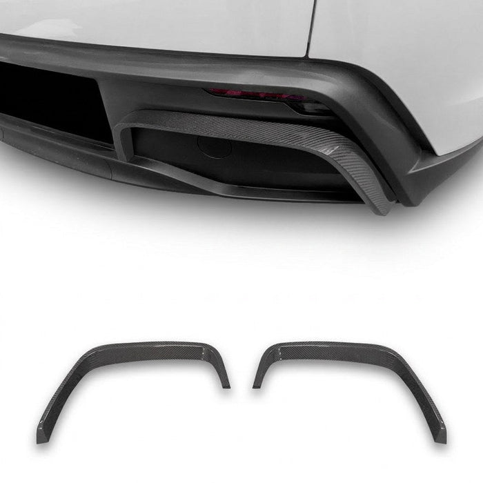 Real Carbon Fiber Rear Diffuser Bumper Trim for Model Y Juniper - Tesery Official Store