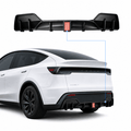Rear Bumper Lip Spoiler & Diffuser with Flashing LED Pilot Brake Light for Model Y Juniper - Tesery Official Store