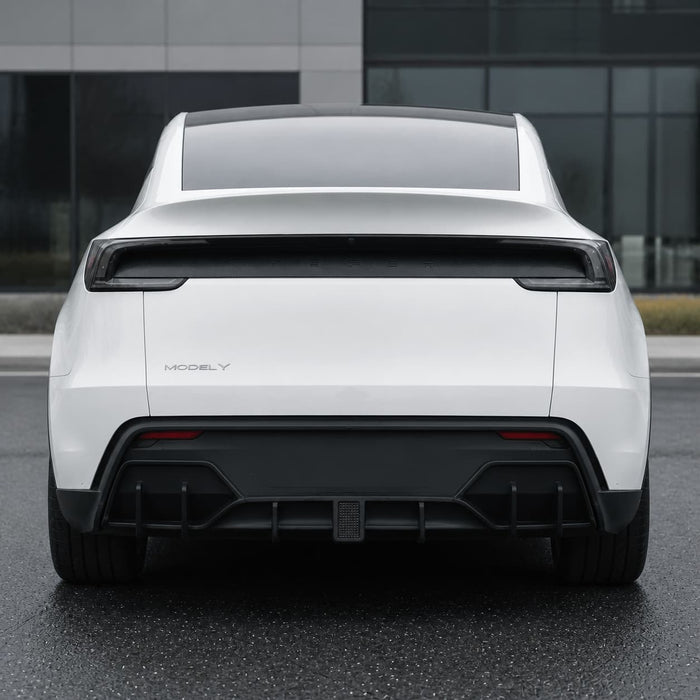Rear Bumper Lip Spoiler & Diffuser with Flashing LED Pilot Brake Light for Model Y Juniper - Tesery Official Store