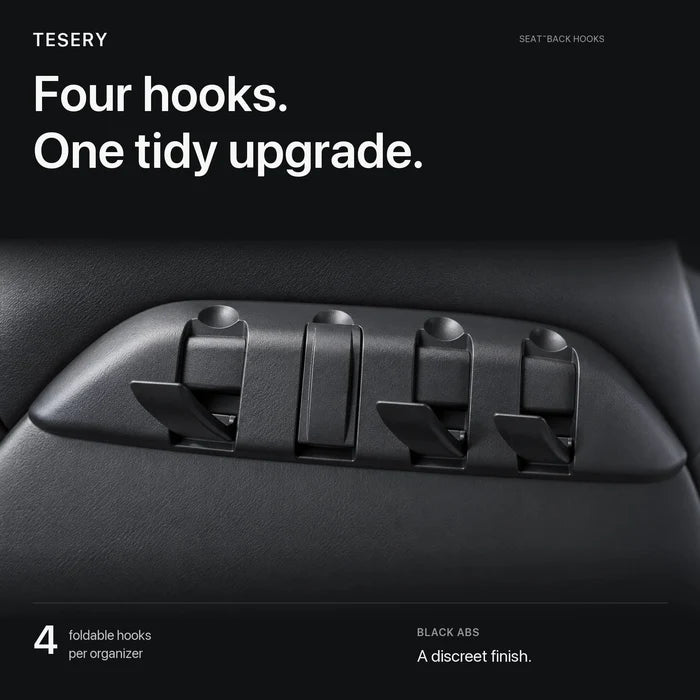 Rear Seat Back Hooks & Organizer for Tesla Model 3/Y | TESERY - Tesery Official Store