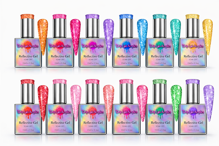 The Disco Drip - Reflective Glitter Gel Polish Collection - Drip Lab Nail Co.