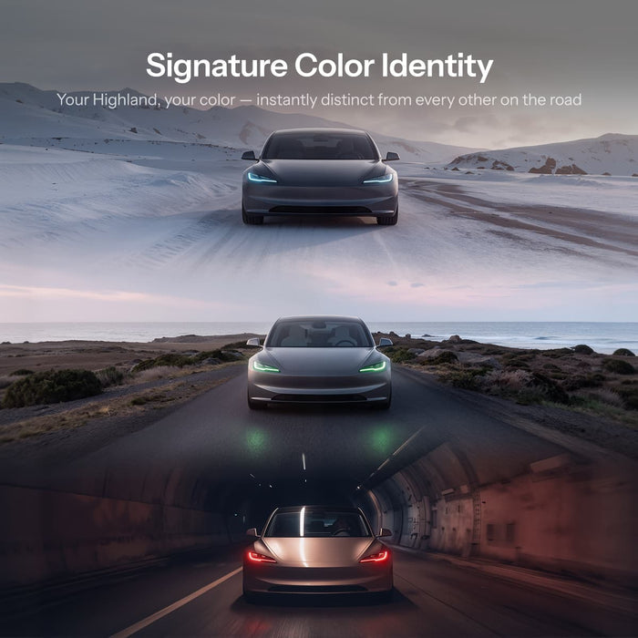 RGB DRL Module Upgrade Kit for Model 3 Highland丨App & Remote Control - Tesery Official Store