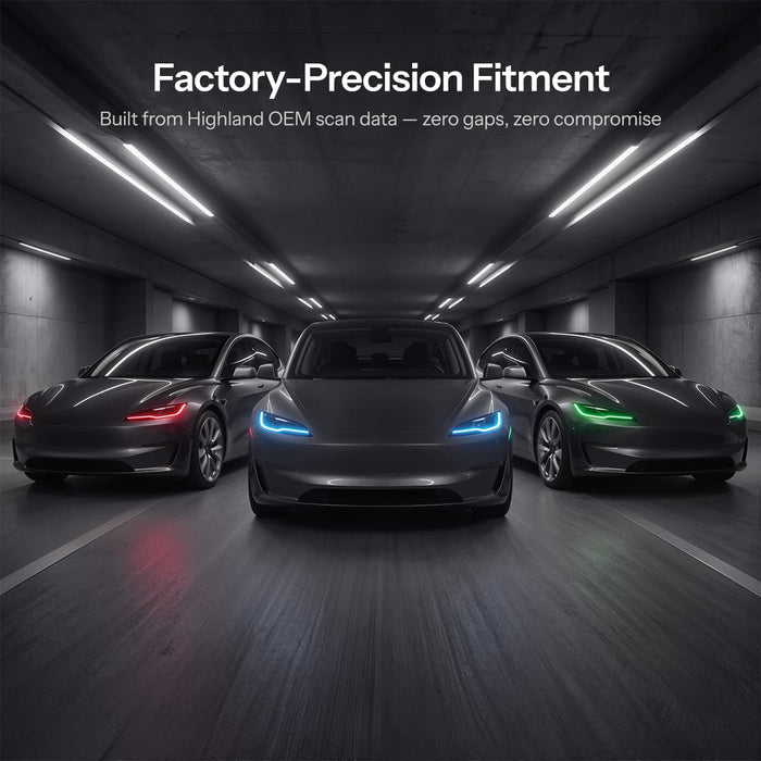 RGB DRL Module Upgrade Kit for Model 3 Highland丨App & Remote Control - Tesery Official Store