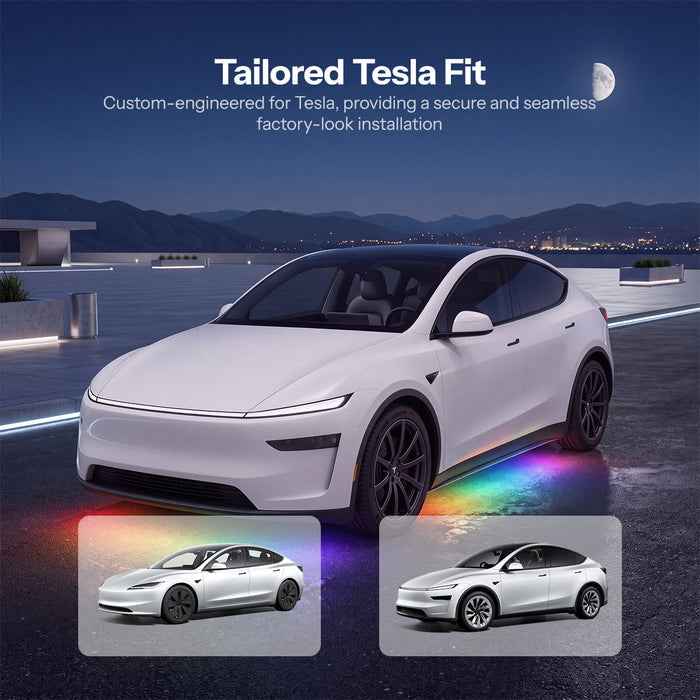 RGB Underglow LED Chassis Ambient Lighting Kit for Model Y Juniper / Model 3 Highland - Tesery Official Store