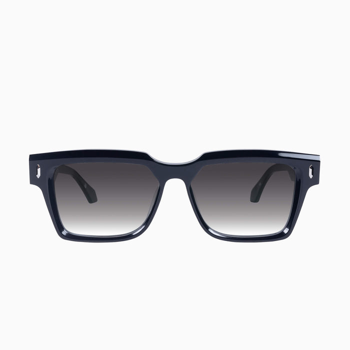 Gloss Black w. Silver Metal / Black Gradient Lens