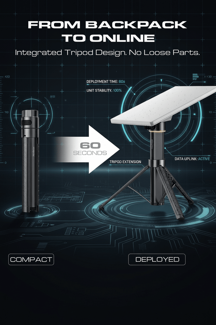 189Wh Portable Power Tripod | Compatible with Starlink Mini Battery Pack - Tesery Official Store