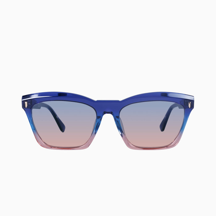 Blue Fade To Rose w. Gold Metal / Blue to Rose Lens
