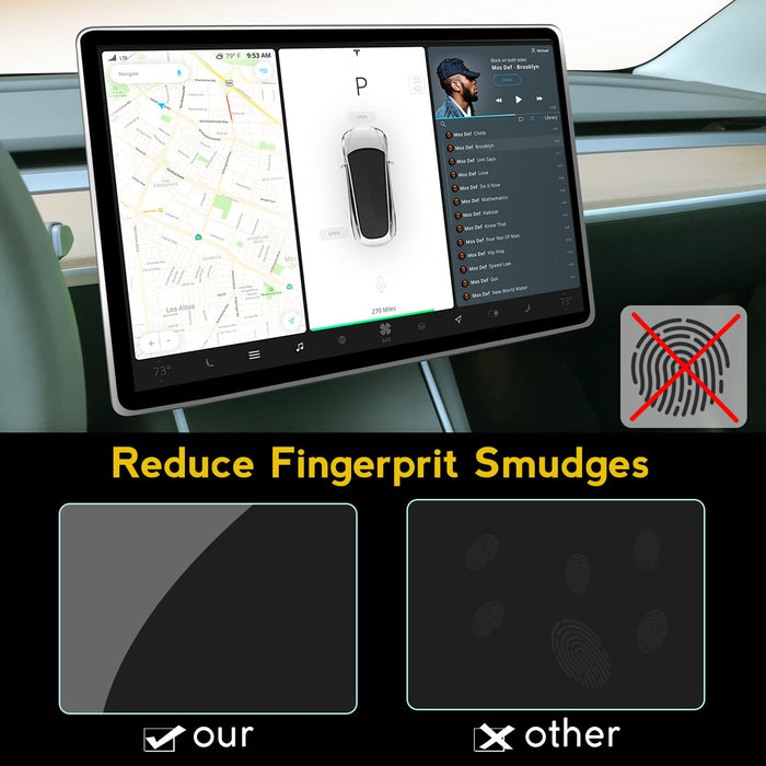 Anti Glare Screen Protector for Tesla Model 3 2017-2023.10 & Model Y 2020-2024 - Tesery Official Store