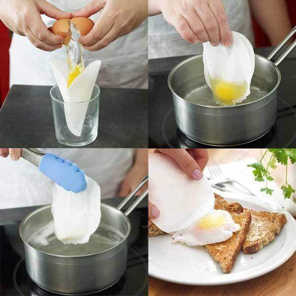 Set de 20 sachets POACHIES pour pocher les oeufs