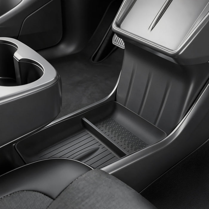Silicone Center Console Lower Tray Mat for Model Y Standard 2026+ - Tesery Official Store