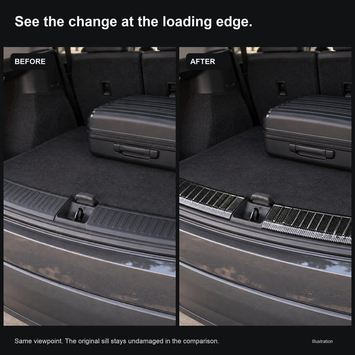 Stainless Steel Trunk Sill Protector for Tesla Model Y 2020–Mar 2025 - Tesery Official Store