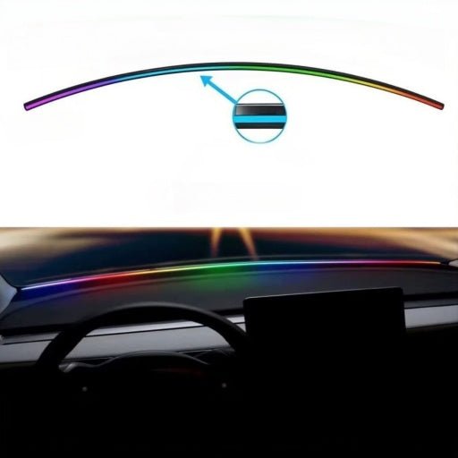 Model 3 2021-2023 / Model Y 2020-2024 / Front Windshield Light 【Only Colorful Light Mode】