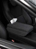 Suede Armrest Cover with Raised Pad & Tissue Box for Model Y Juniper & Model 3 Highland - Tesery Official Store
