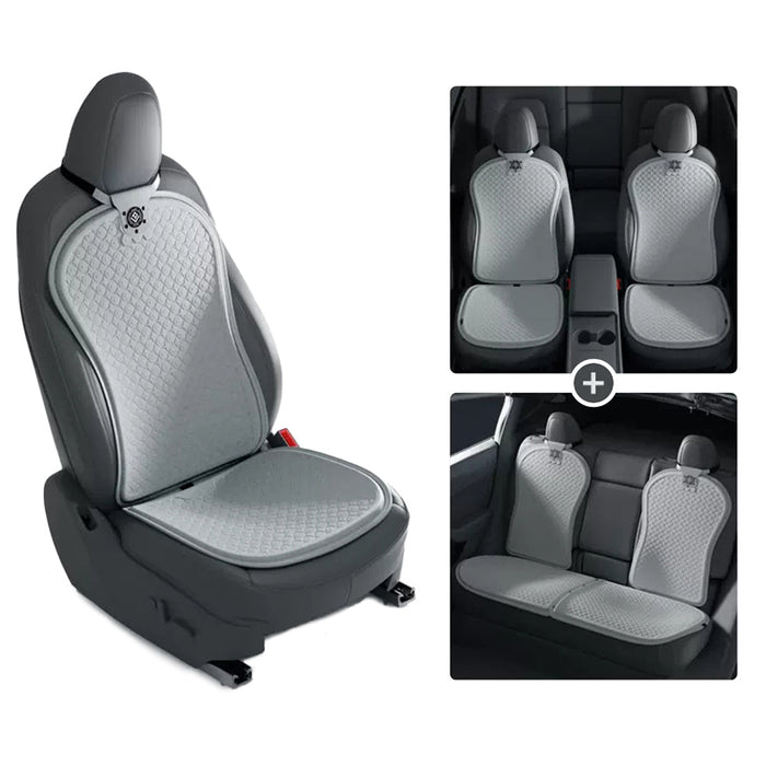 Glacier Gray / 7 PCS × Seat Covers (Full set) / Model 3 (2021-Present) & Model Y (2021-Present)