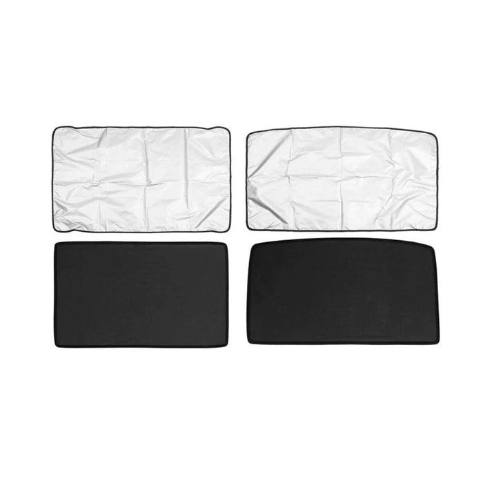 Model S 2016-2020 / Front and rear sunroof sunshade + silver coated cloth