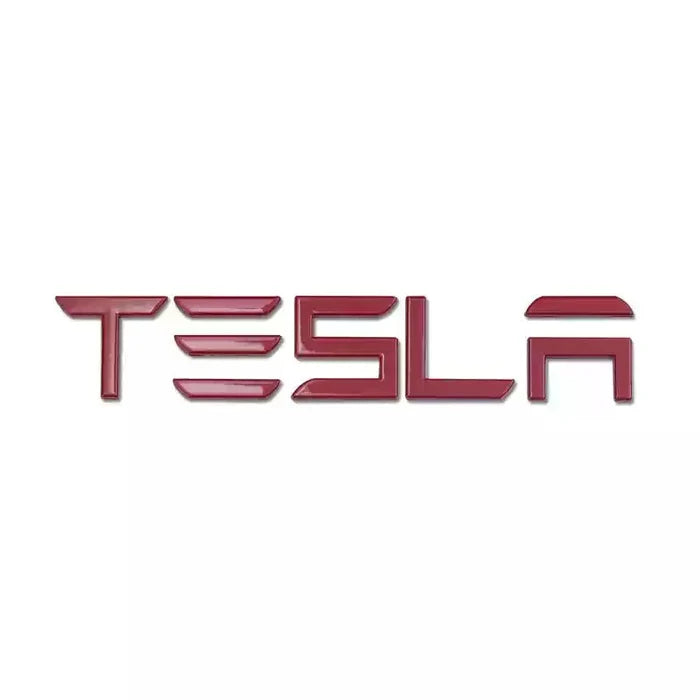 Model 3 2017 - Present / Rear Letter Emblem / Red