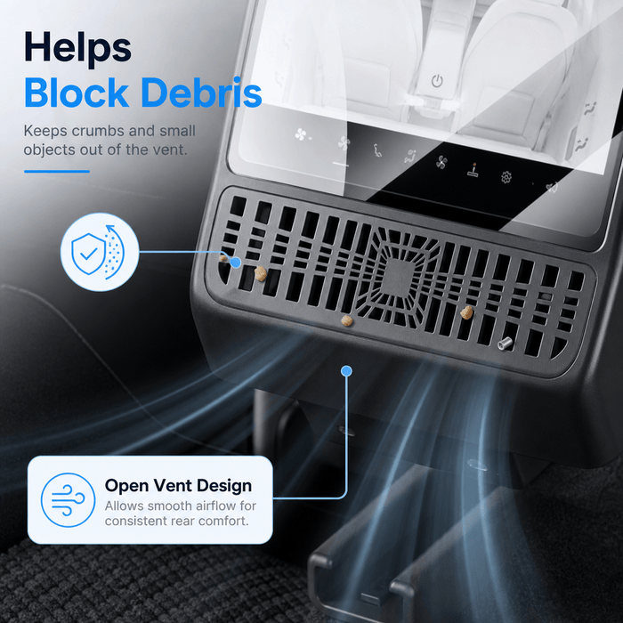Tempered Glass Rear Screen Protector with Air Vent Cover for Model YL - Tesery Official Store