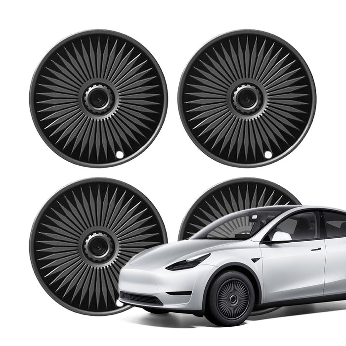 Model Y 19″ Gemini Wheels (2020 - 2025.03) / Bright black + Silver gray